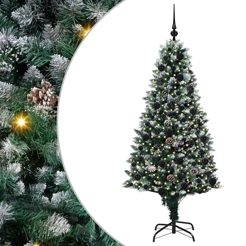 Sapin de Noël artificiel Vert 180 cm PVC, Acier et Plastique - XIOS