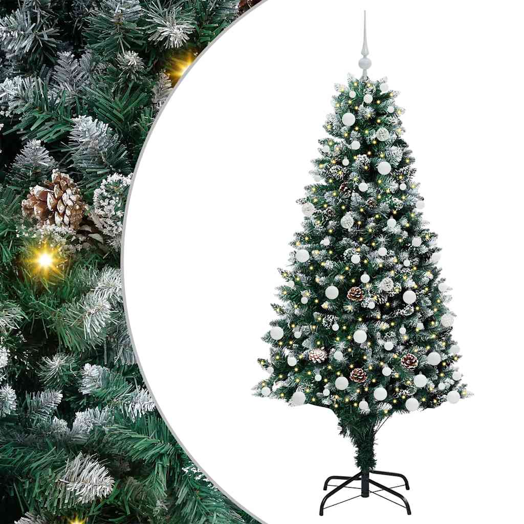Sapin de Noël artificiel Vert 180 cm PVC, Acier et Plastique - XIOS