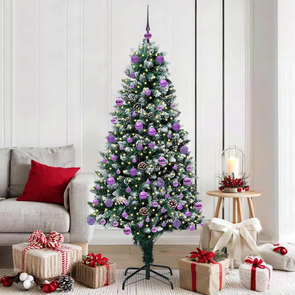 Sapin de Noël artificiel Vert 180 cm PVC, Acier et Plastique - XIOS