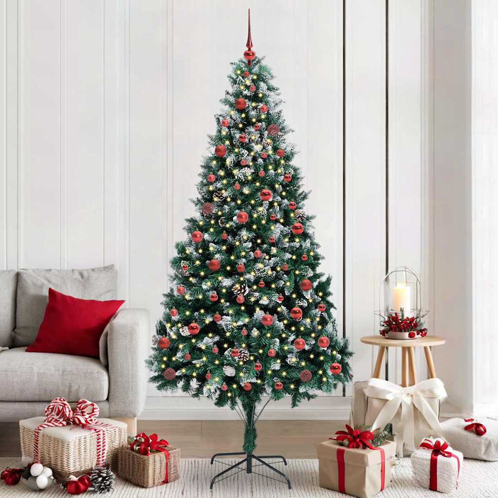 Sapin de Noël artificiel Vert 210 cm PVC, Acier et Plastique - XIOS