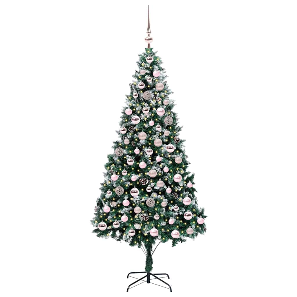 Sapin de Noël artificiel Vert 210 cm PVC, Acier et Plastique - XIOS
