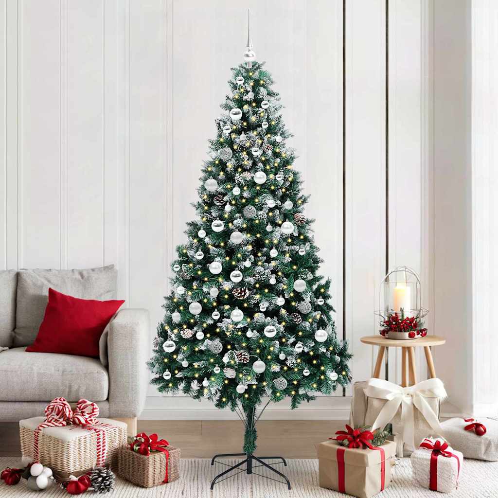 Sapin de Noël artificiel Vert 210 cm PVC, Acier et Plastique - XIOS