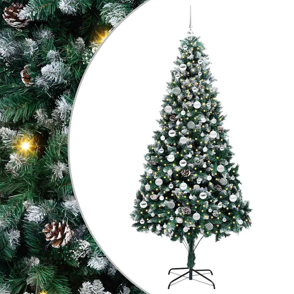 Sapin de Noël artificiel Vert 210 cm PVC, Acier et Plastique - XIOS