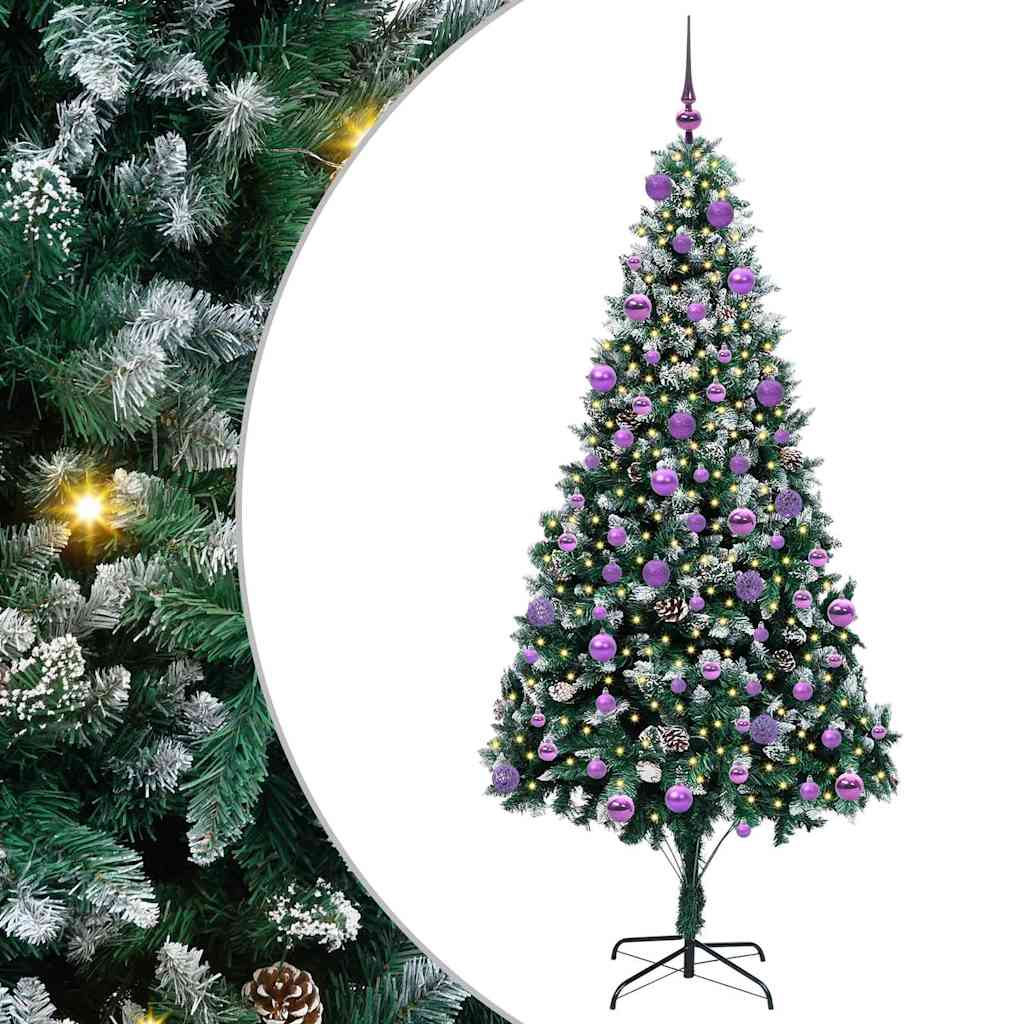 Sapin de Noël artificiel Vert 210 cm PVC, Acier et Plastique - XIOS