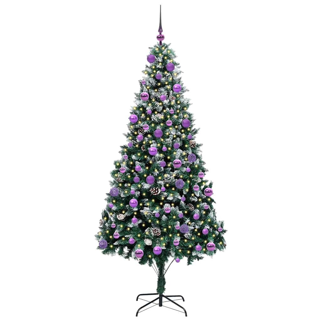 Sapin de Noël artificiel Vert 210 cm PVC, Acier et Plastique - XIOS