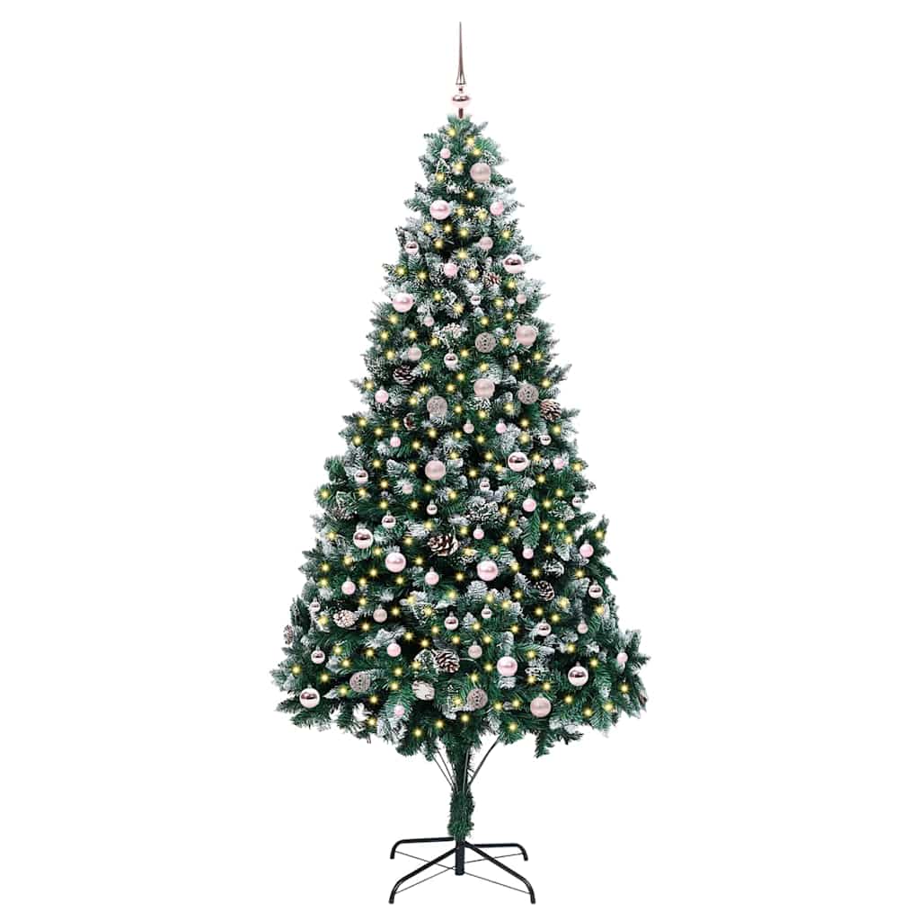 Sapin de Noël artificiel Vert 240 cm PVC, Acier et Plastique - XIOS