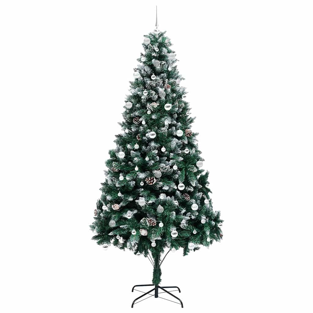 Sapin de Noël artificiel Vert 240 cm PVC, Acier et Plastique - XIOS