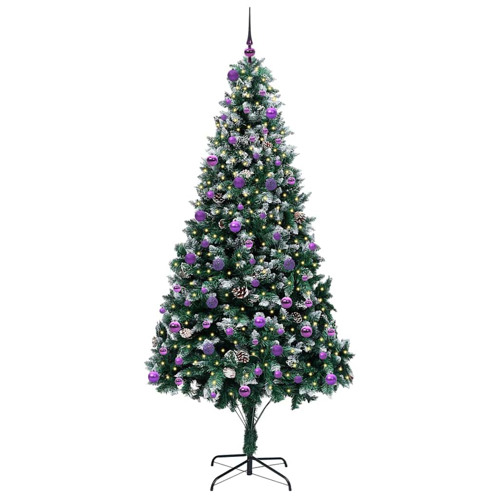 Sapin de Noël artificiel Vert 240 cm PVC, Acier et Plastique - XIOS