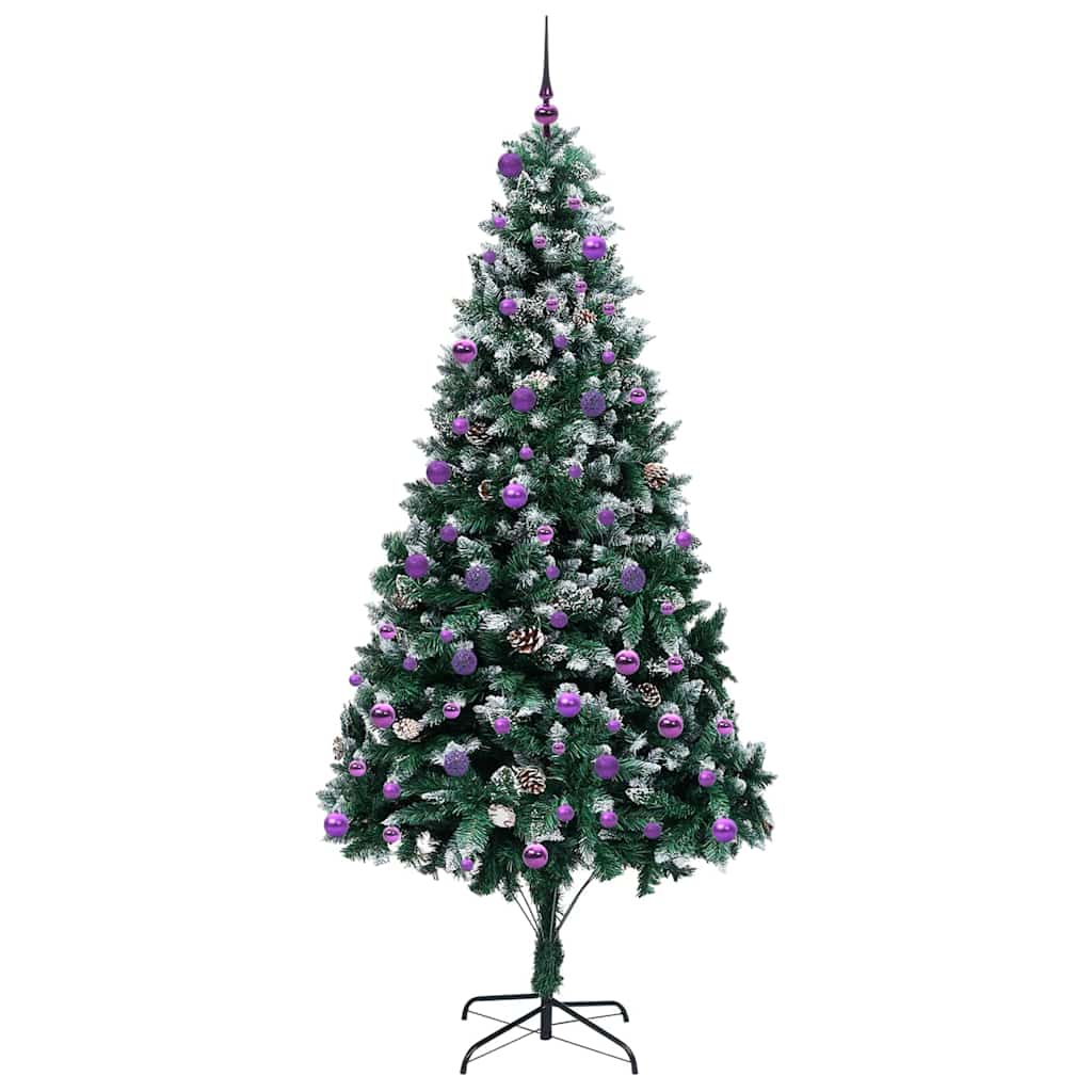 Sapin de Noël artificiel Vert 240 cm PVC, Acier et Plastique - XIOS