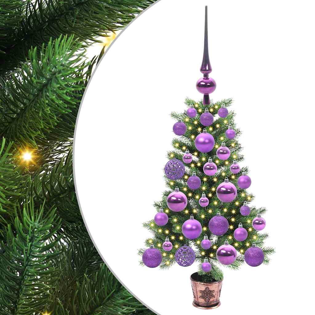 Sapin de Noël avec 150 LED avec support Vert 65 cm PE - XIOS