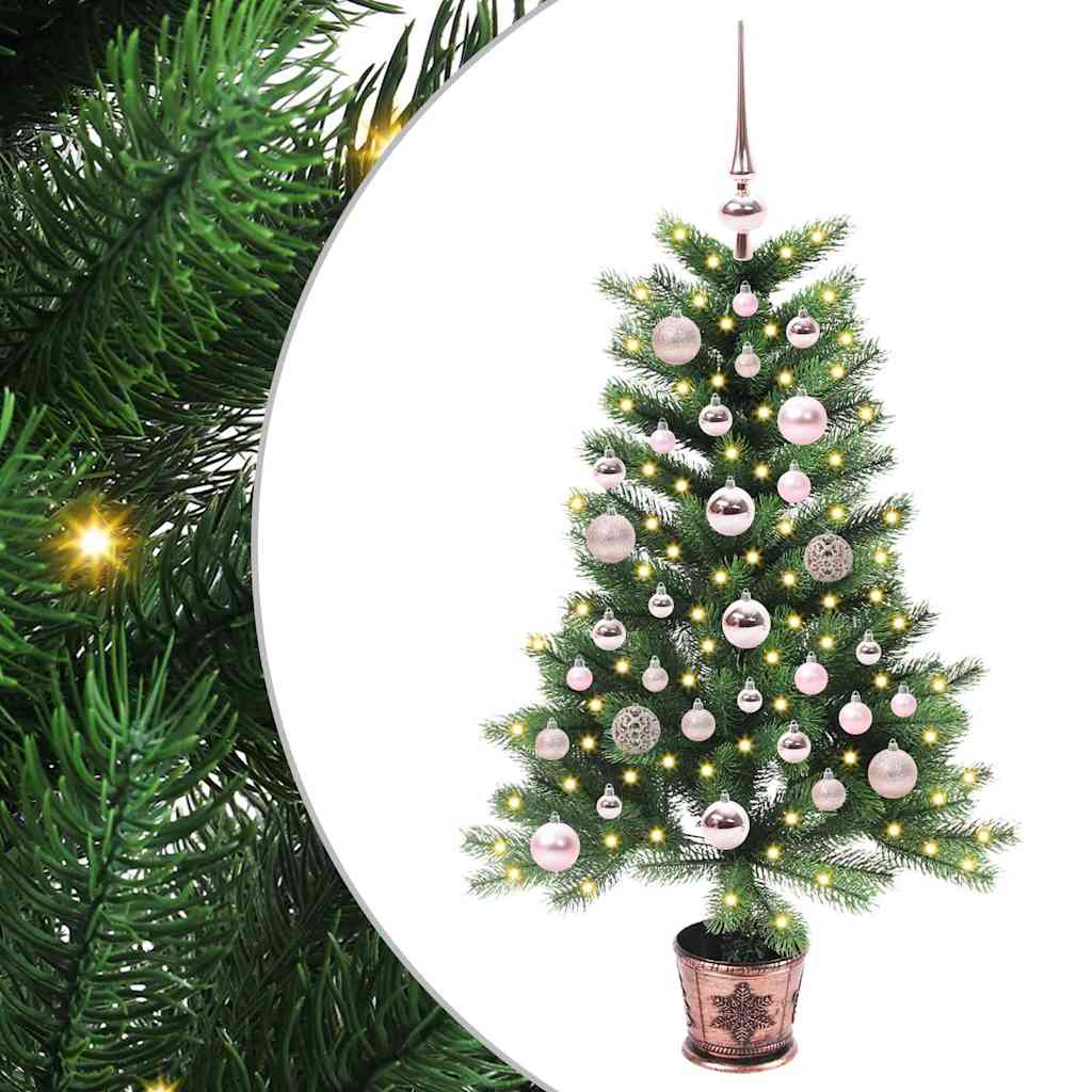 Sapin de Noël avec 150 LED avec support Vert 90 cm PE - XIOS