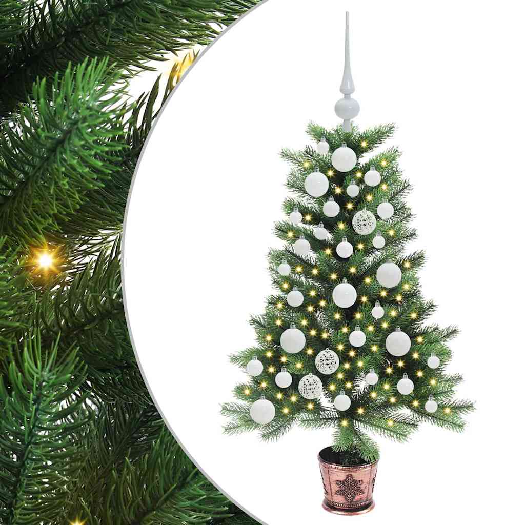 Sapin de Noël avec 150 LED avec support Vert 90 cm PE - XIOS