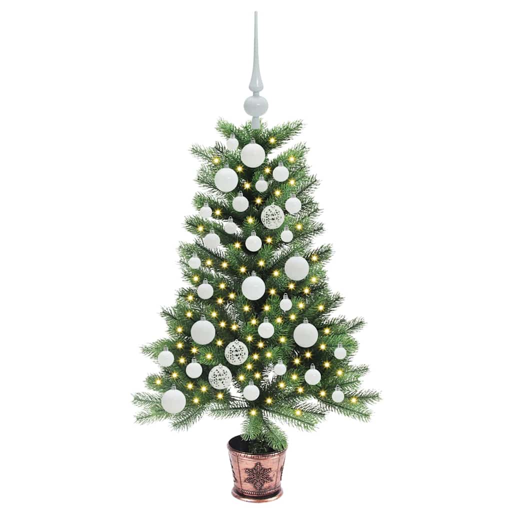Sapin de Noël avec 150 LED avec support Vert 90 cm PE - XIOS