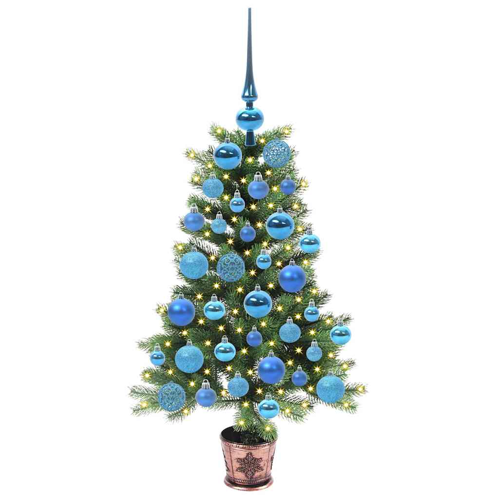 Sapin de Noël avec 150 LED avec support Vert 90 cm PE - XIOS