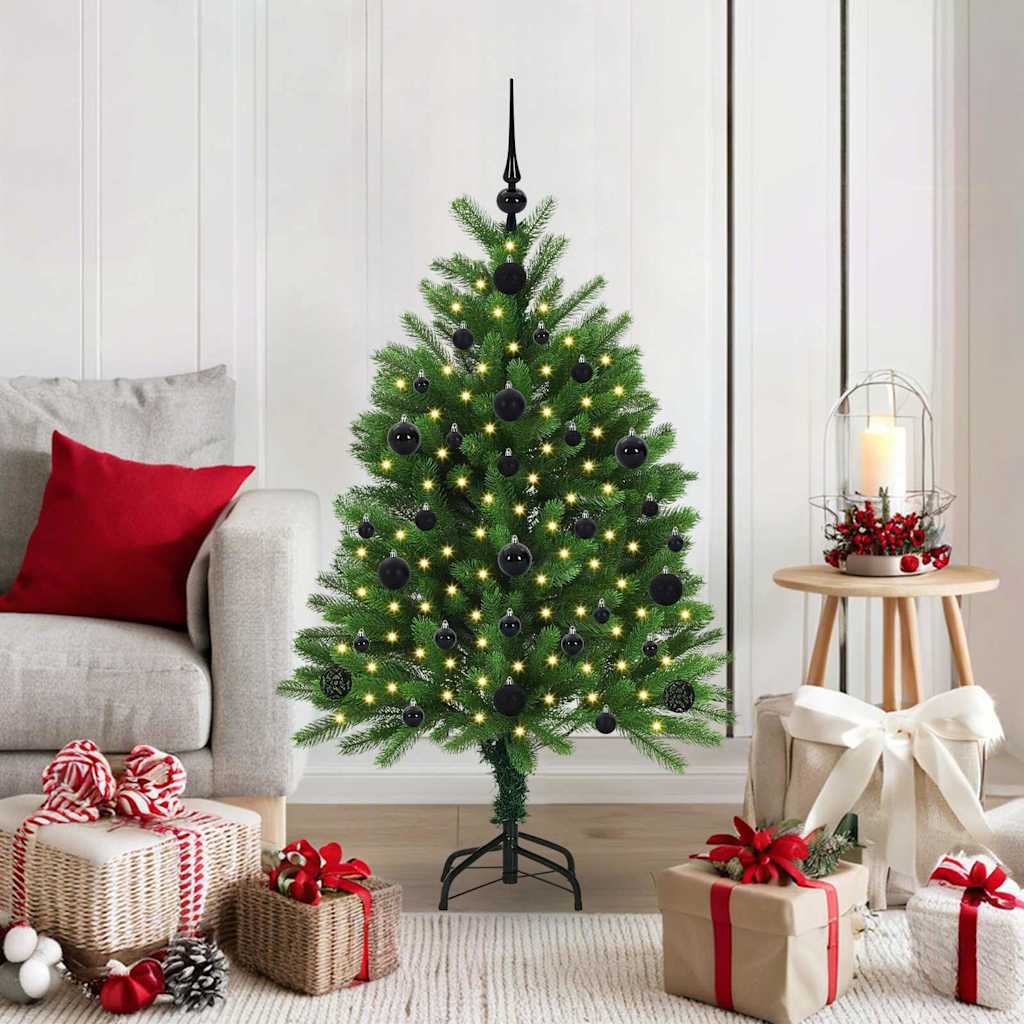 Sapin de Noël avec 150 LED avec support Vert 120 cm PE - XIOS