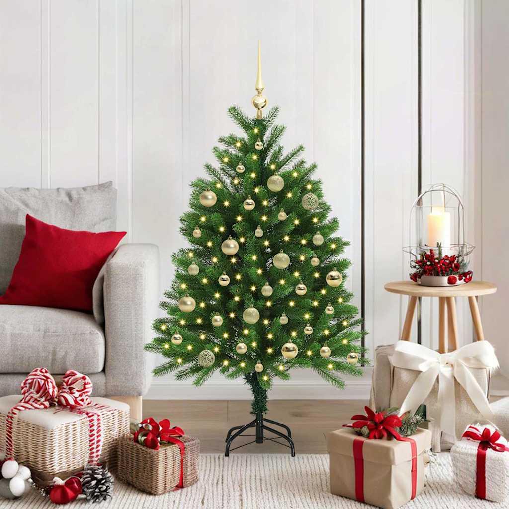 Sapin de Noël avec 150 LED avec support Vert 120 cm PE - XIOS
