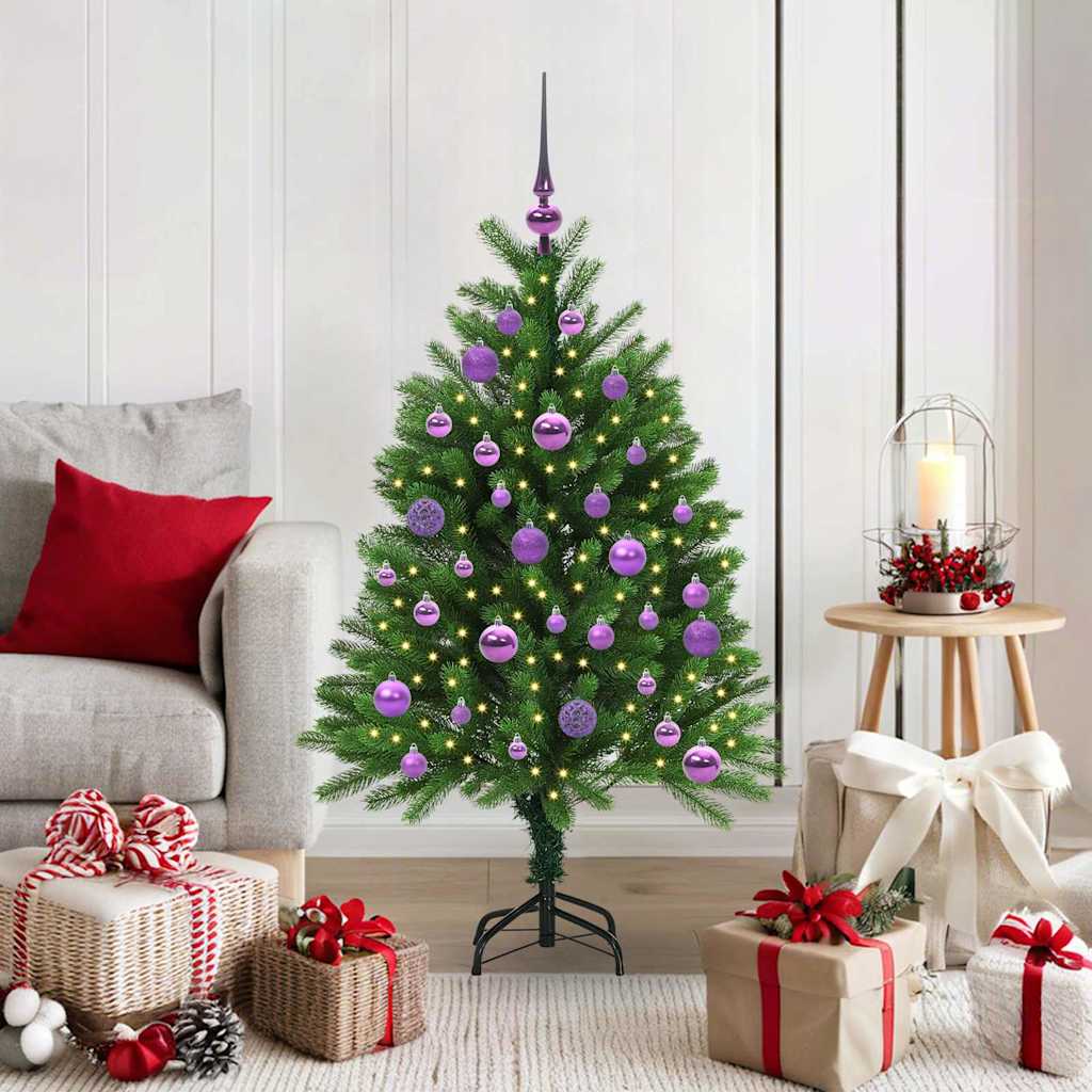 Sapin de Noël avec 150 LED avec support Vert 120 cm PE - XIOS