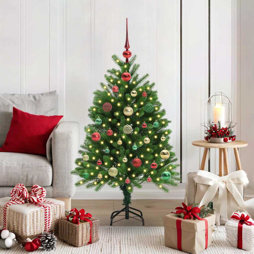 Sapin de Noël avec 150 LED avec support Vert 120 cm PE - XIOS