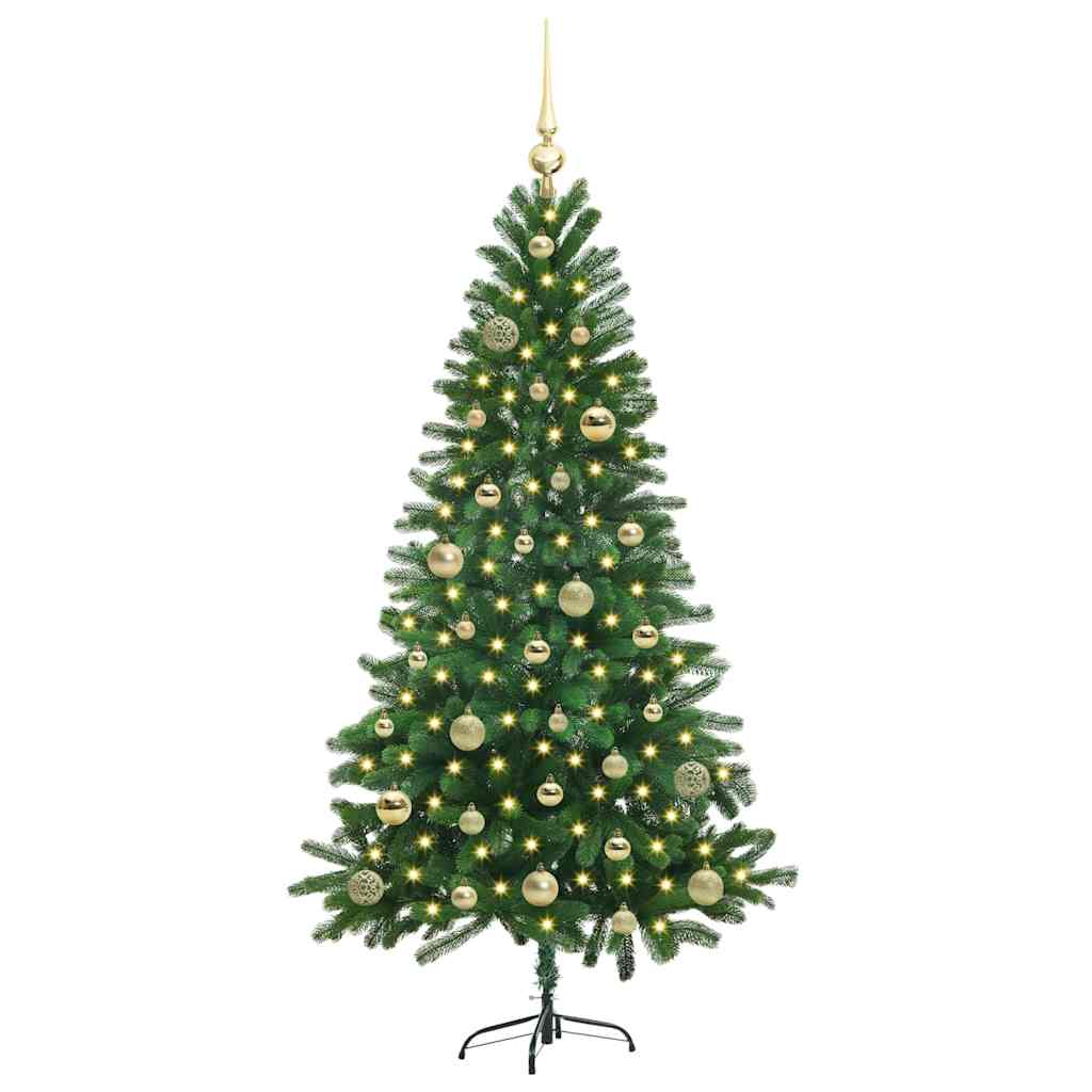 Sapin de Noël avec 150 LED avec support Vert 150 cm PE - XIOS