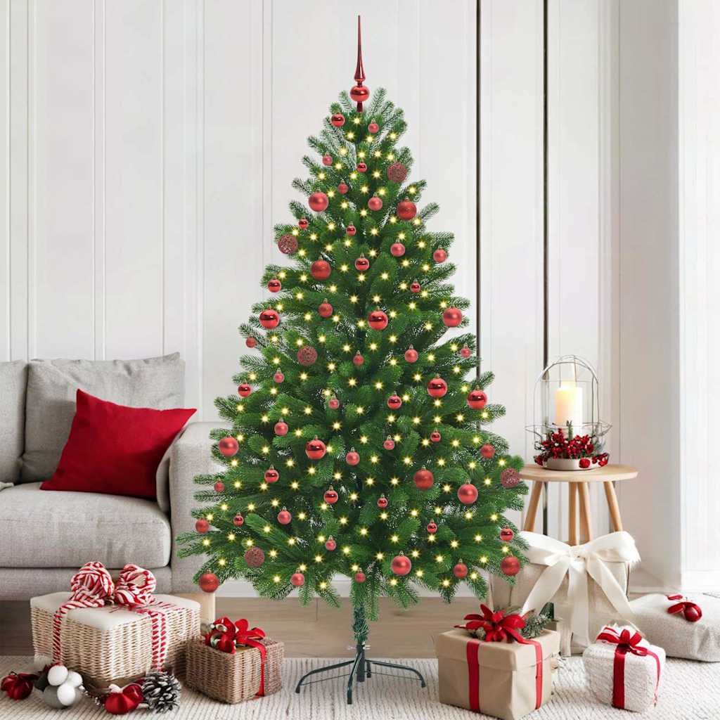 Sapin de Noël avec 300 LED avec support Vert 180 cm PE - XIOS