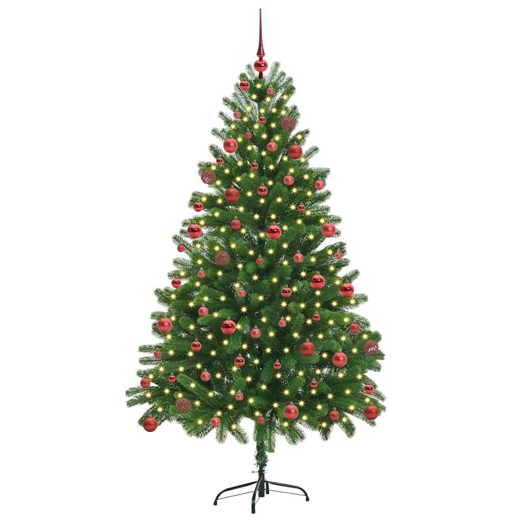 Sapin de Noël avec 300 LED avec support Vert 180 cm PE - XIOS