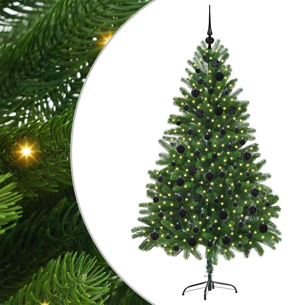 Sapin de Noël avec 300 LED avec support Vert 180 cm PE - XIOS