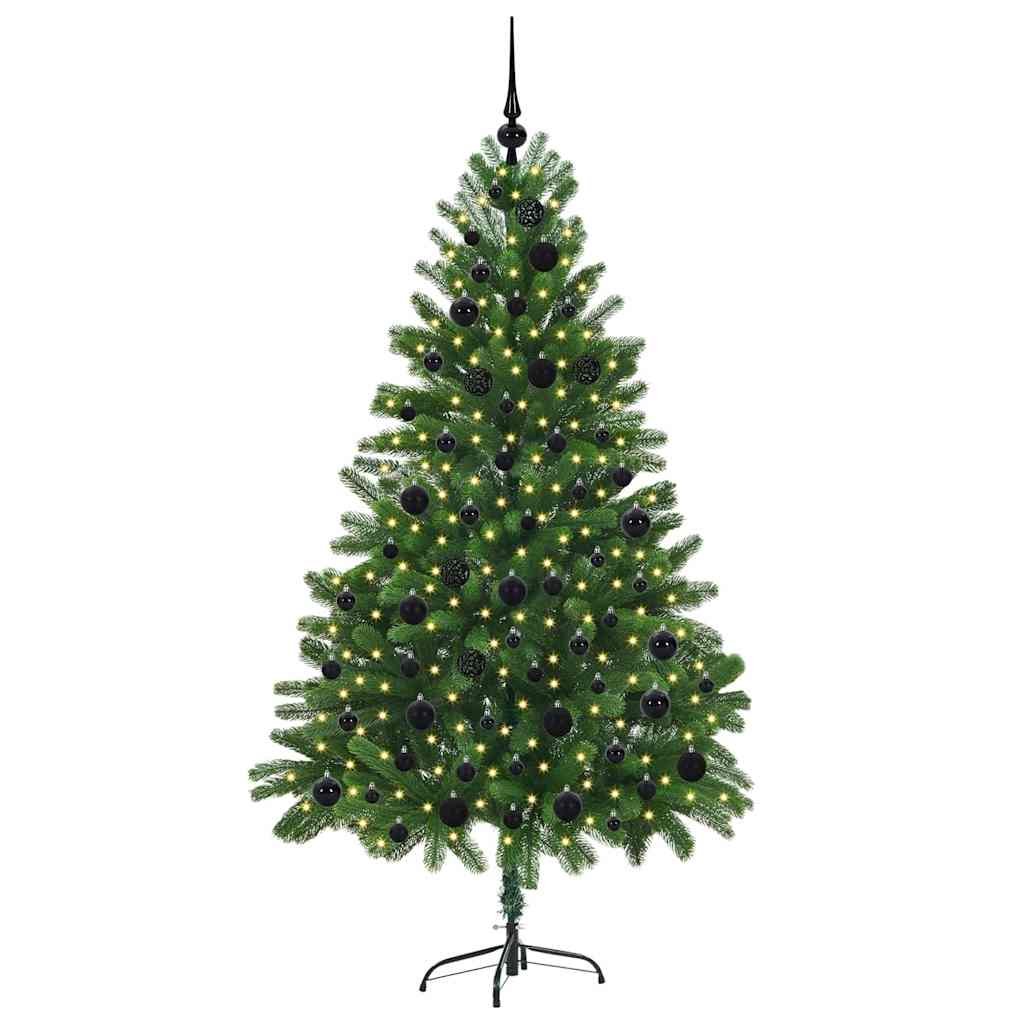 Sapin de Noël avec 300 LED avec support Vert 180 cm PE - XIOS