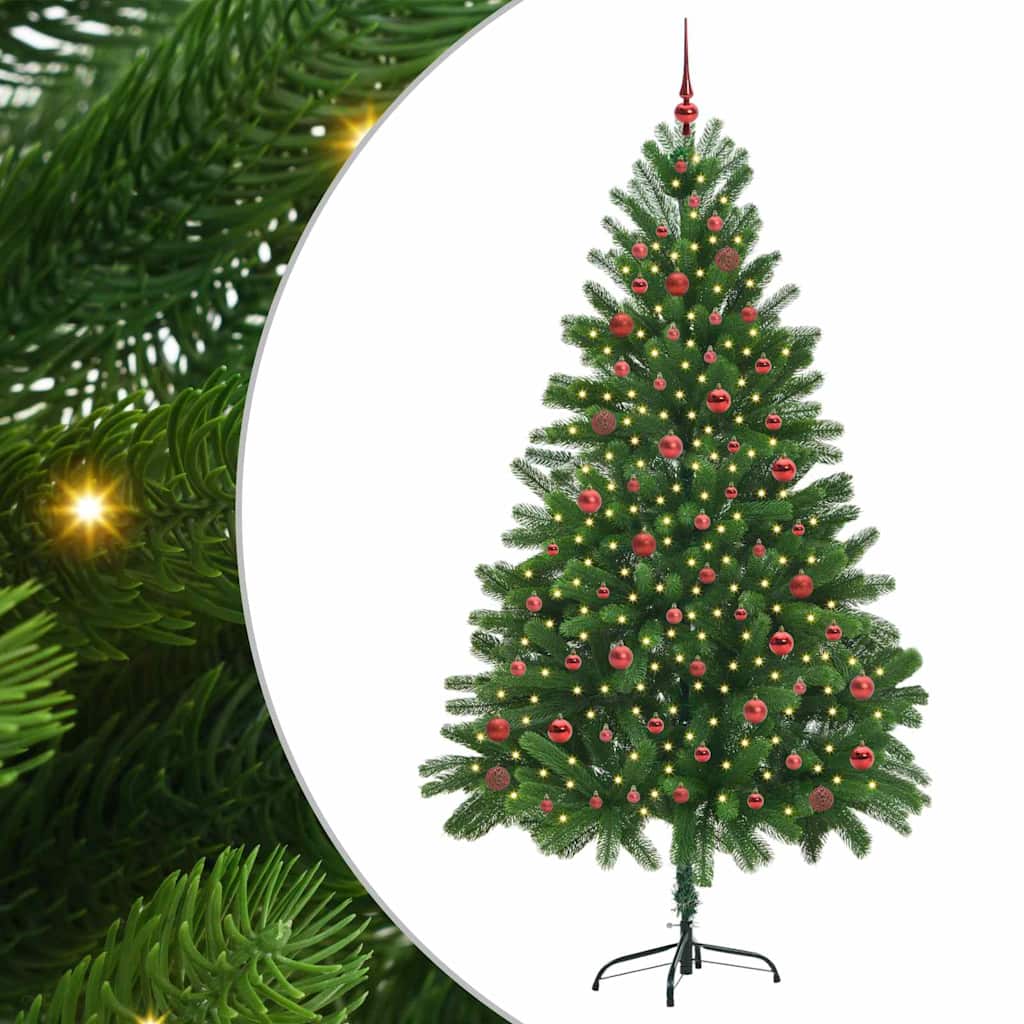Sapin de Noël avec 300 LED avec support Vert 210 cm PE - XIOS