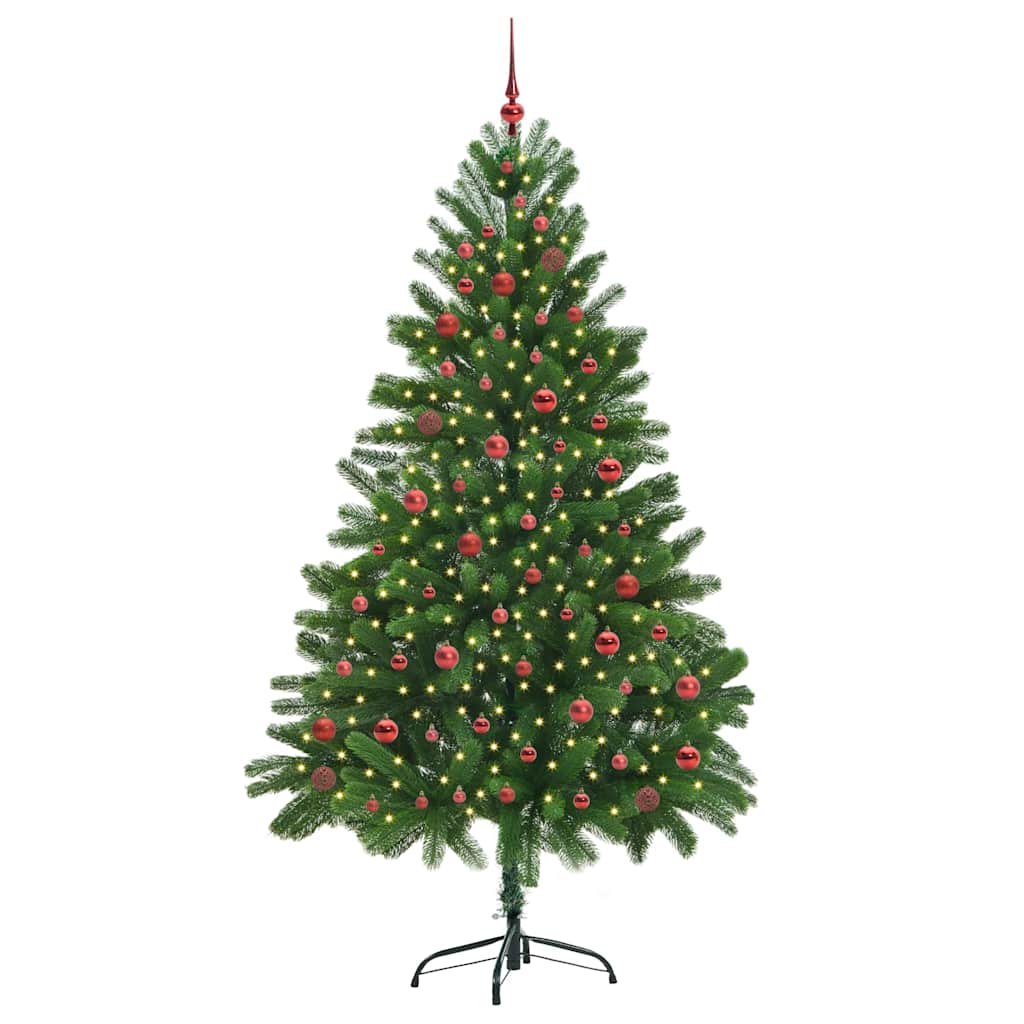 Sapin de Noël avec 300 LED avec support Vert 210 cm PE - XIOS
