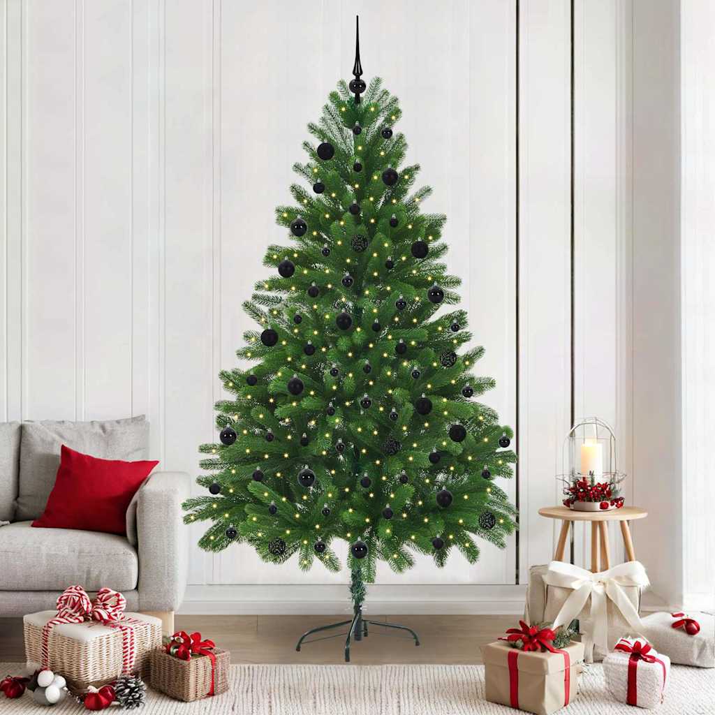 Sapin de Noël avec 300 LED avec support Vert 210 cm PE - XIOS