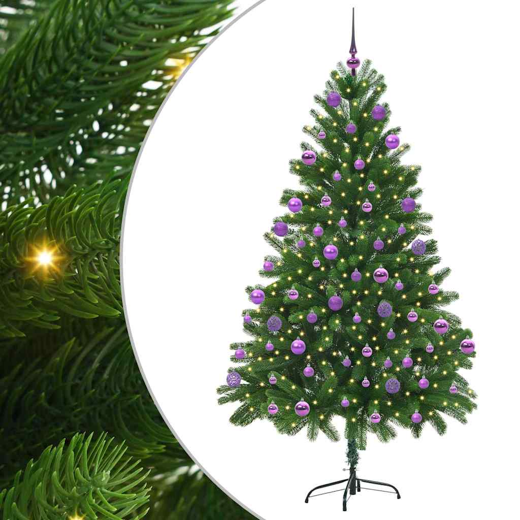 Sapin de Noël avec 300 LED avec support Vert 210 cm PE - XIOS