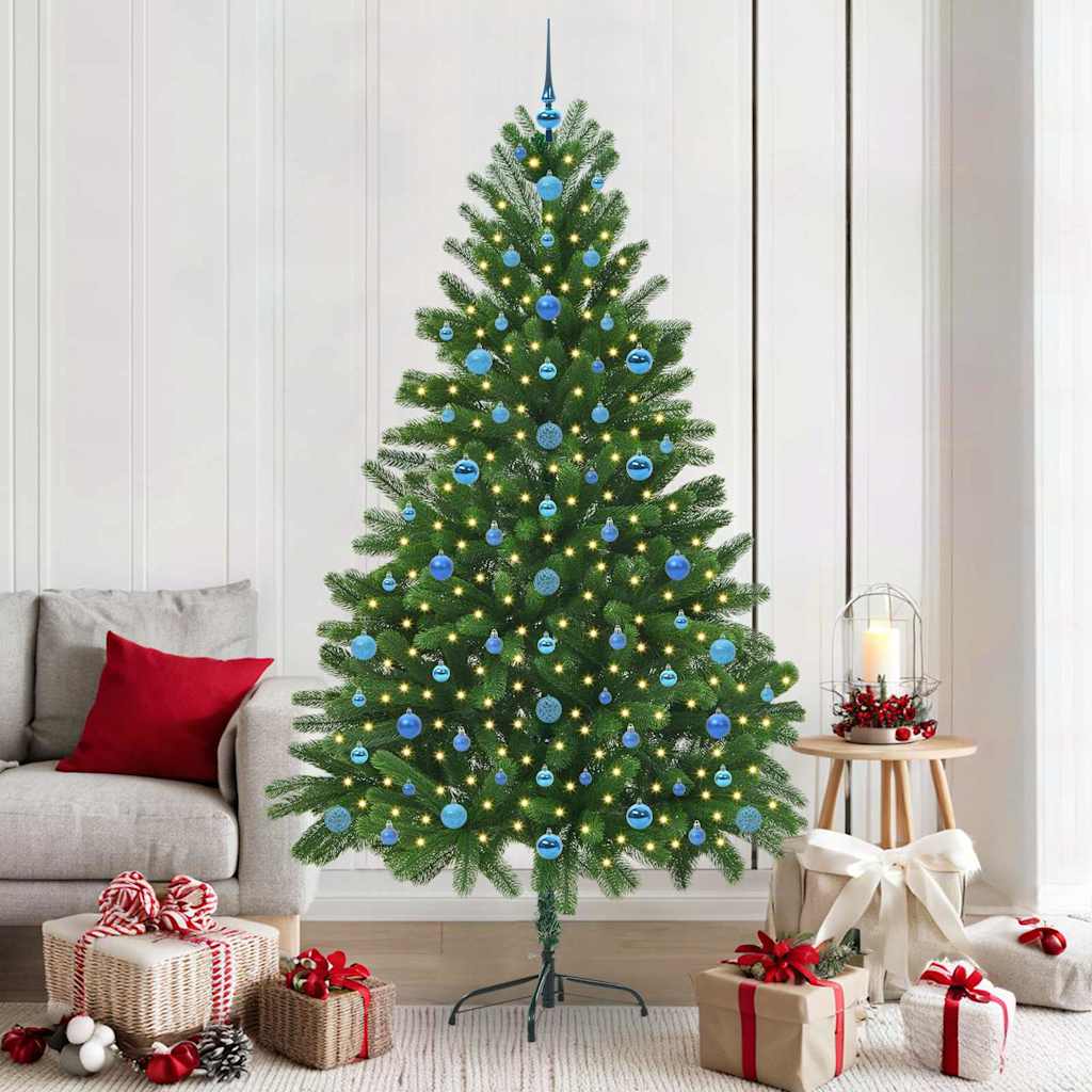 Sapin de Noël avec 300 LED avec support Vert 210 cm PE - XIOS