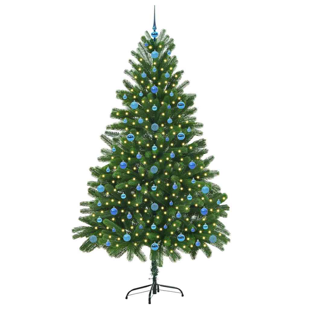 Sapin de Noël avec 300 LED avec support Vert 210 cm PE - XIOS