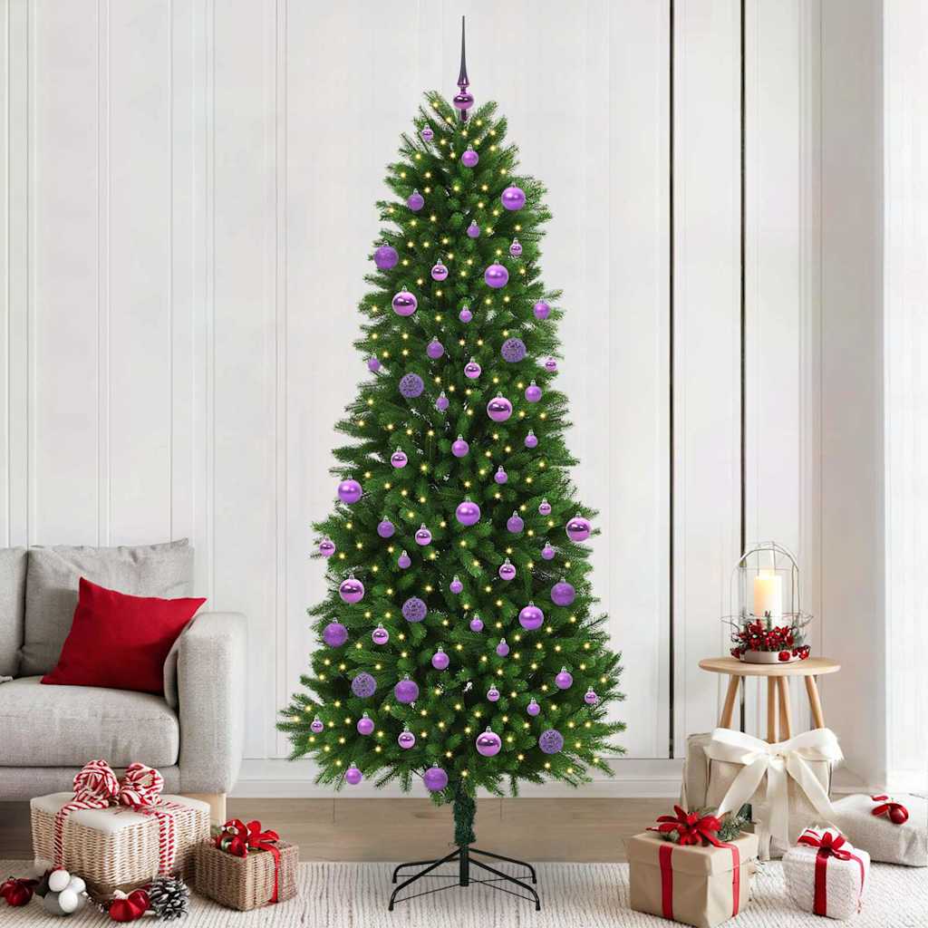 Sapin de Noël avec 300 LED avec support Vert 240 cm PE - XIOS