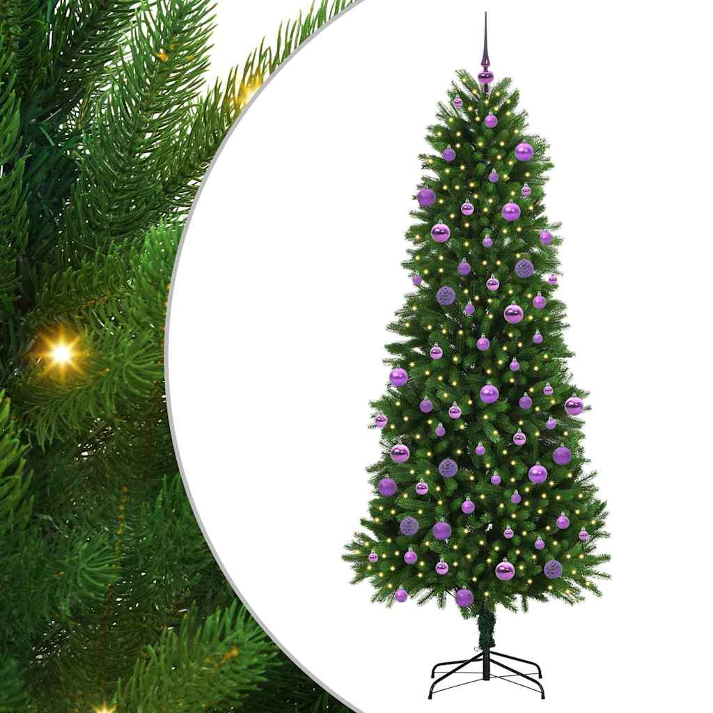 Sapin de Noël avec 300 LED avec support Vert 240 cm PE - XIOS