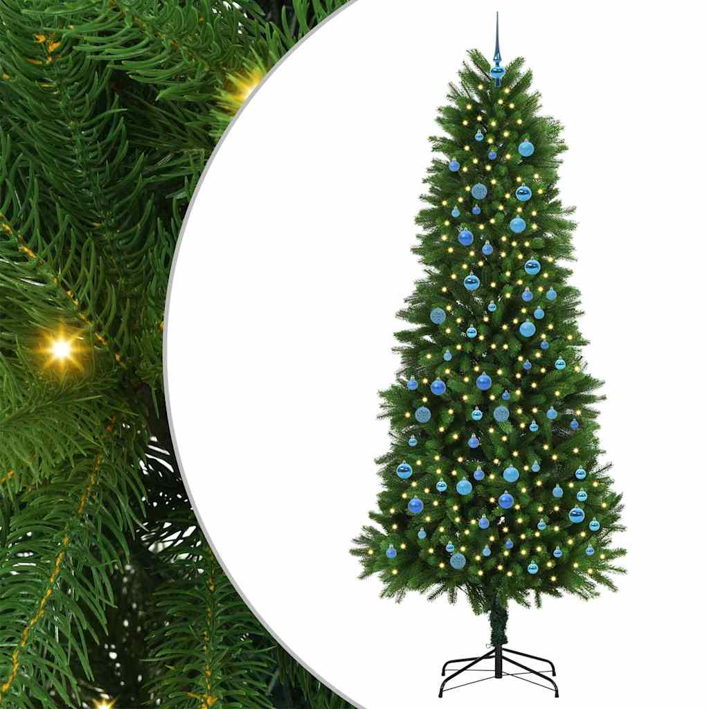 Sapin de Noël avec 300 LED avec support Vert 240 cm PE - XIOS