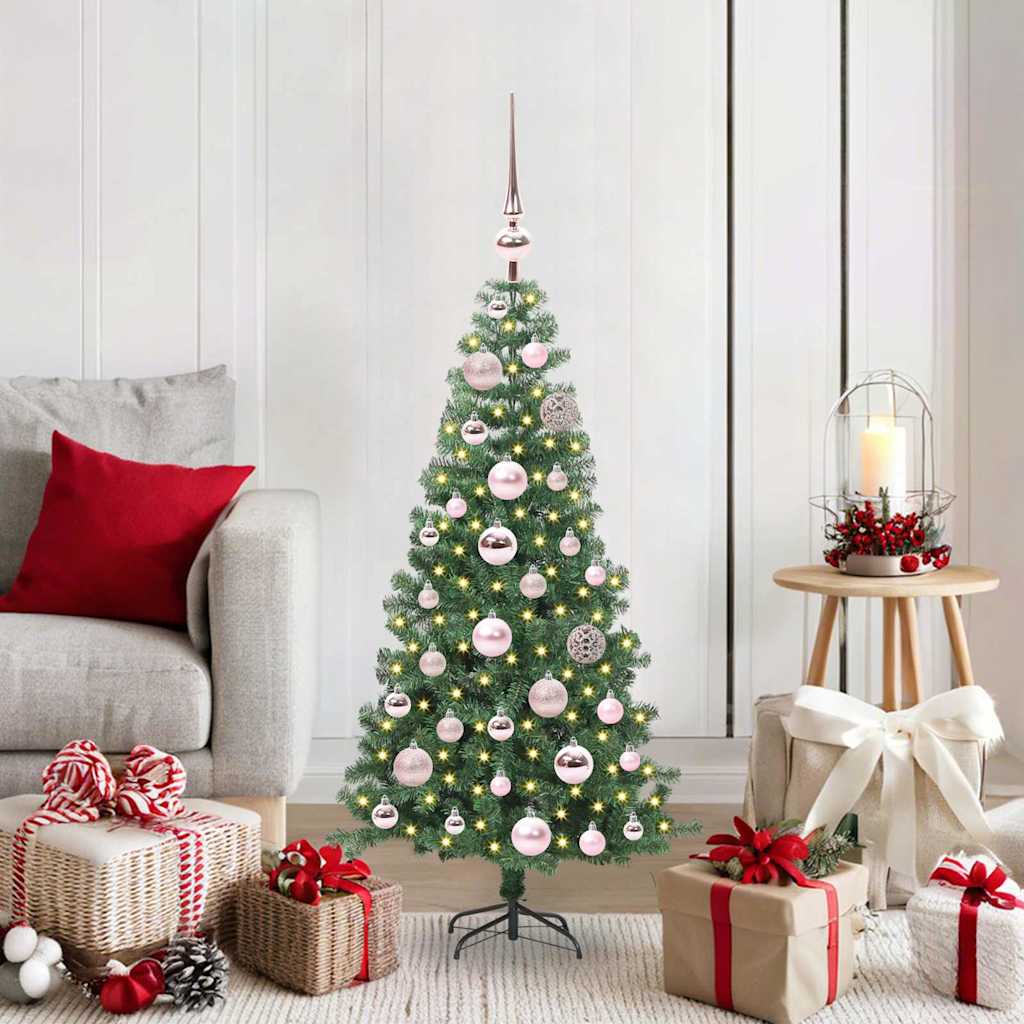 Sapin de Noël avec 150 LED avec support Vert 120 cm PVC - XIOS