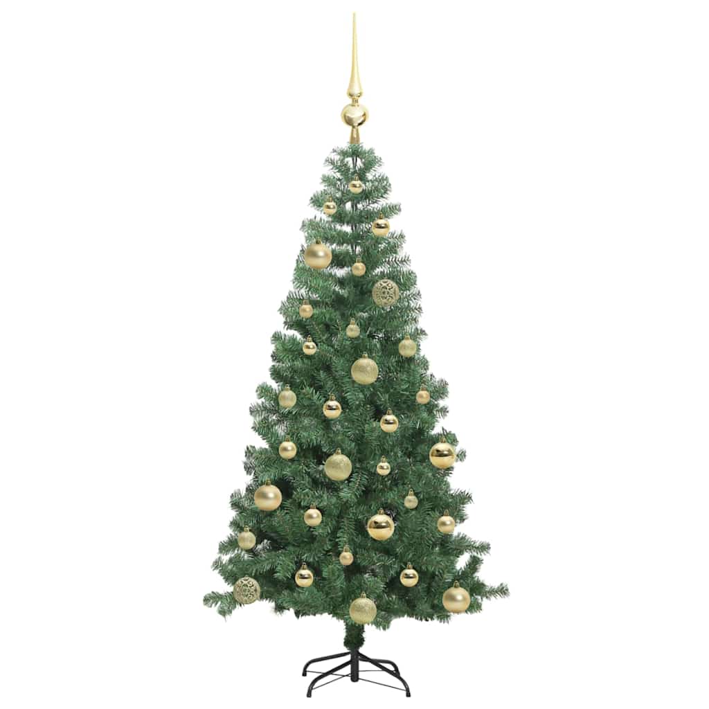 Sapin de Noël avec 150 LED avec support Vert 120 cm PVC - XIOS