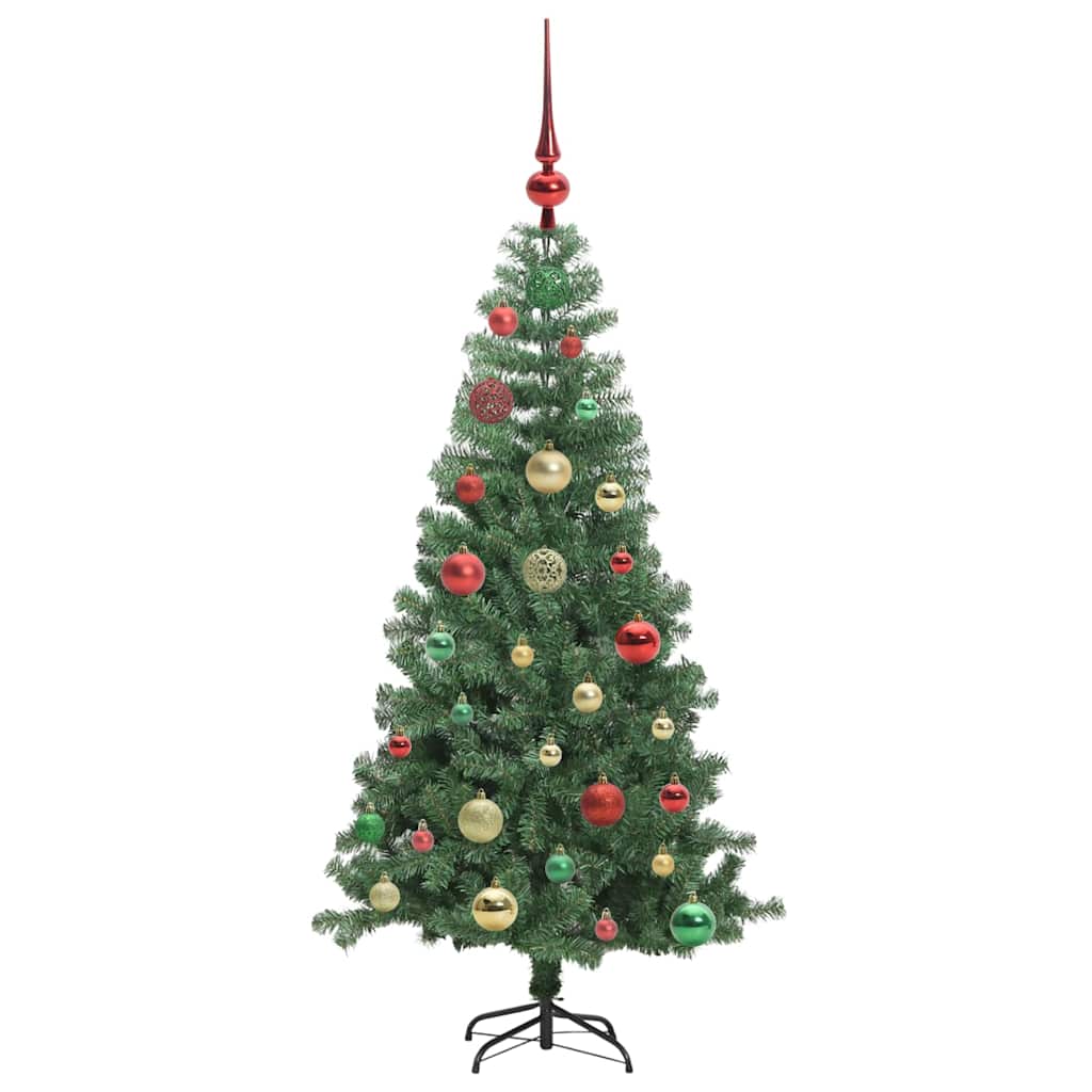 Sapin de Noël avec 150 LED avec support Vert 120 cm PVC - XIOS