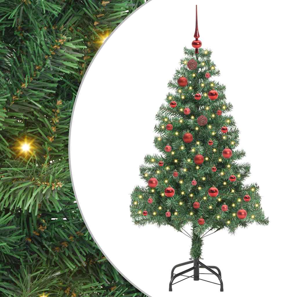 Sapin de Noël avec 150 LED avec support Vert 150 cm PVC - XIOS