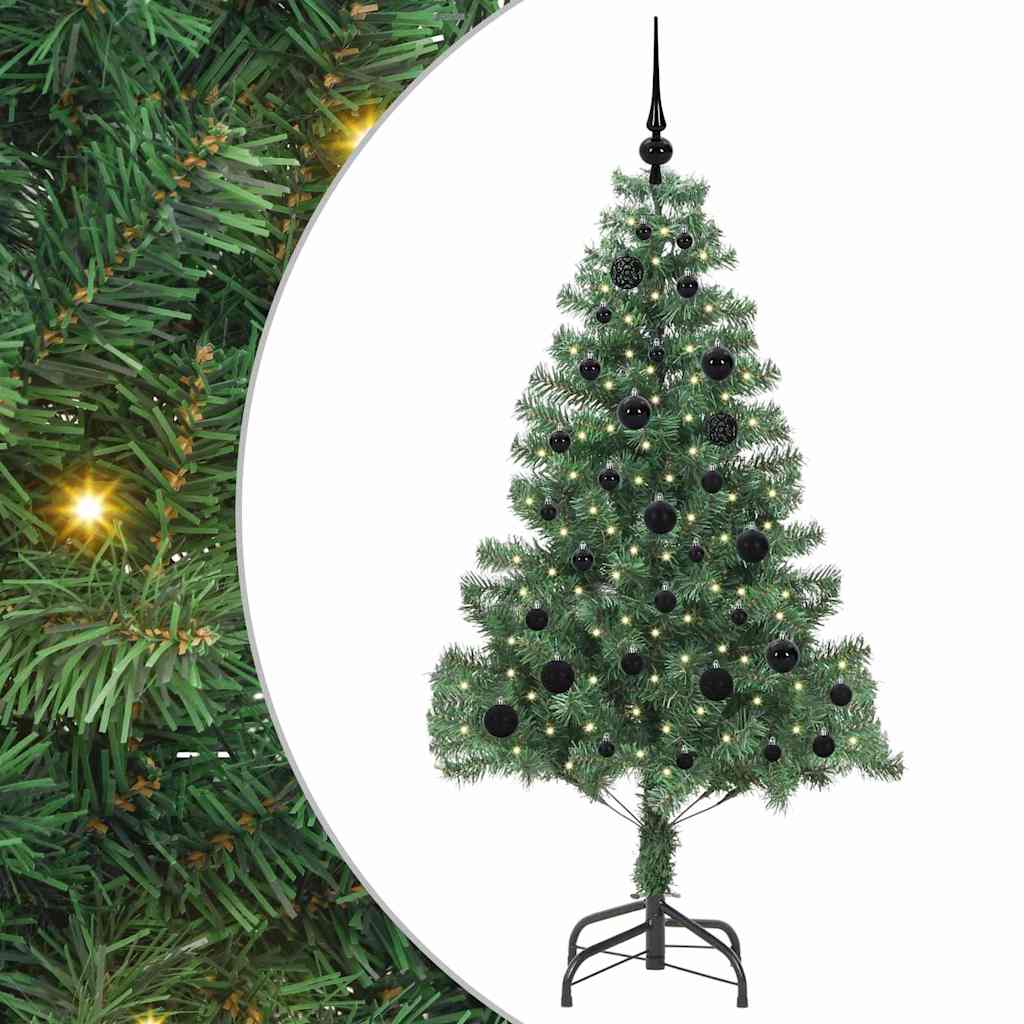 Sapin de Noël avec 150 LED avec support Vert 150 cm PVC - XIOS