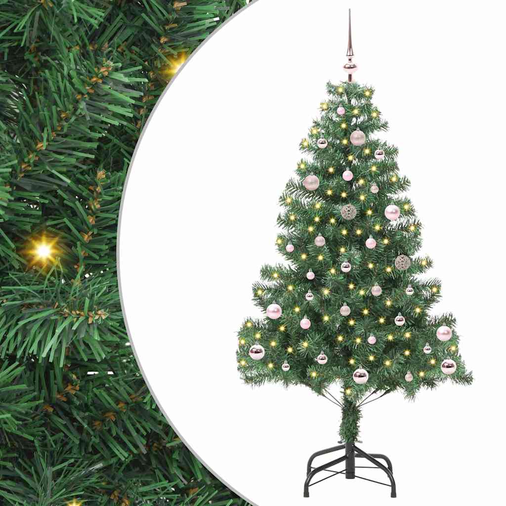 Sapin de Noël avec 150 LED avec support Vert 150 cm PVC - XIOS