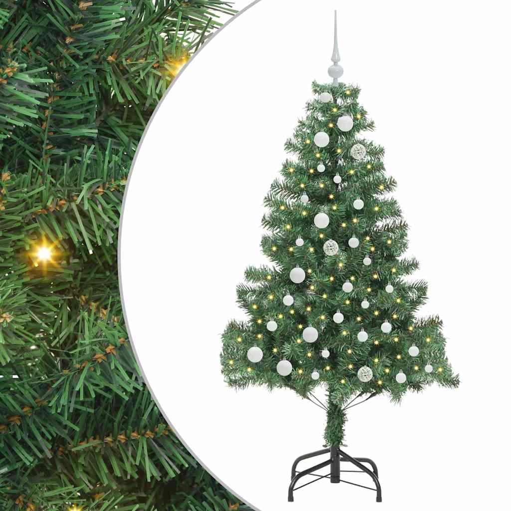 Sapin de Noël avec 150 LED avec support Vert 150 cm PVC - XIOS