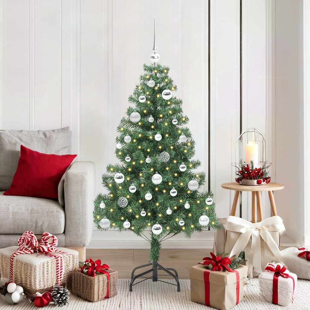 Sapin de Noël avec 150 LED avec support Vert 150 cm PVC - XIOS
