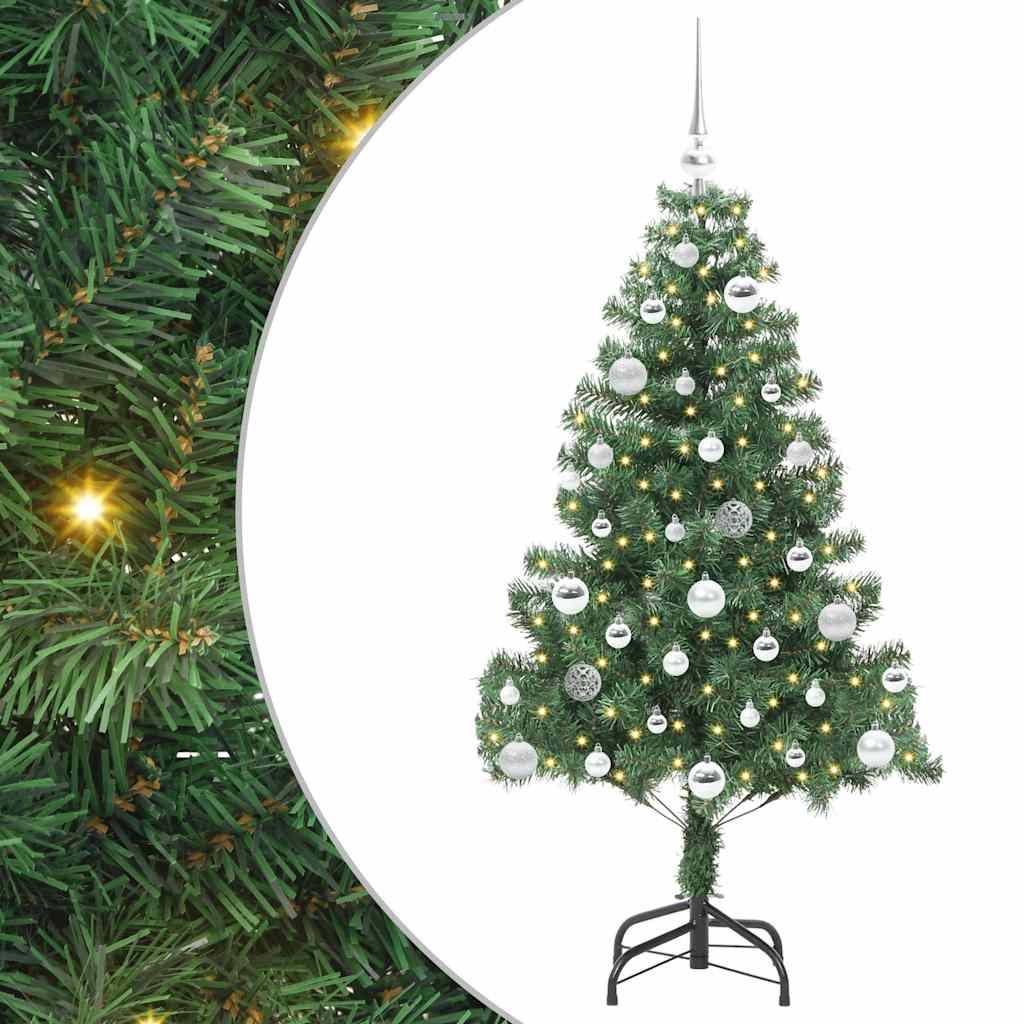 Sapin de Noël avec 150 LED avec support Vert 150 cm PVC - XIOS