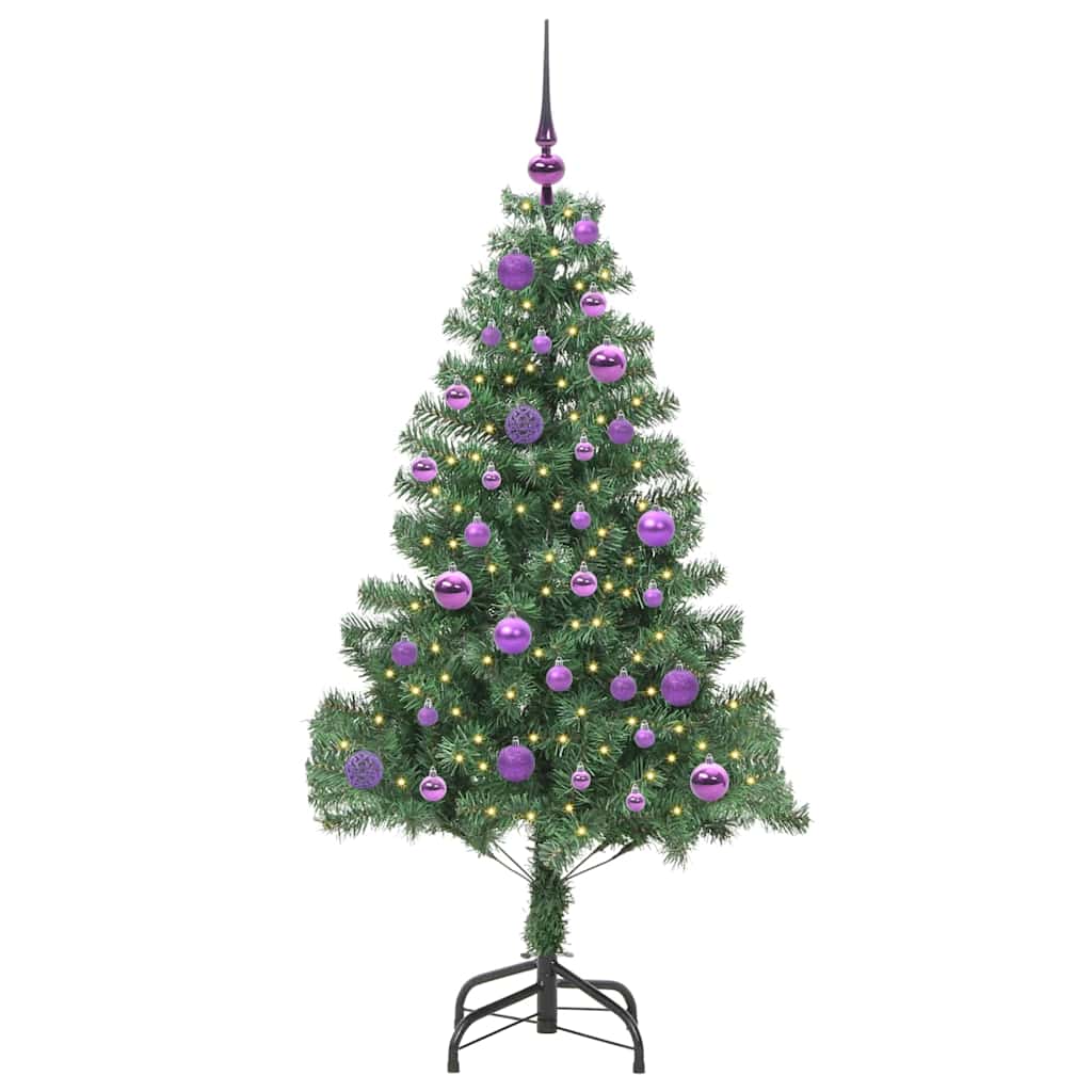 Sapin de Noël avec 150 LED avec support Vert 150 cm PVC - XIOS