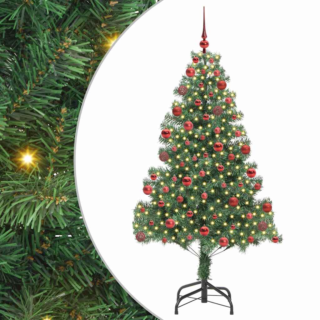 Sapin de Noël avec 300 LED avec support Vert 180 cm PVC - XIOS