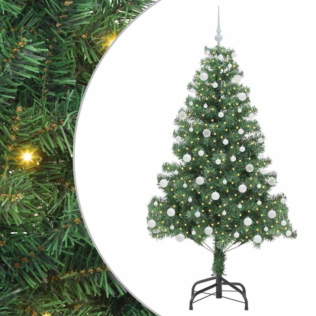 Sapin de Noël avec 300 LED avec support Vert 180 cm PVC - XIOS