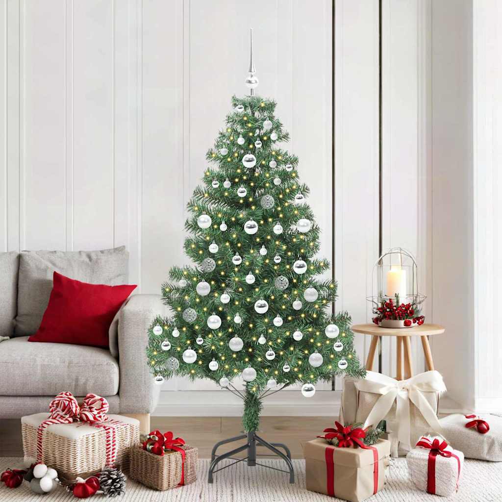 Sapin de Noël avec 300 LED avec support Vert 180 cm PVC - XIOS