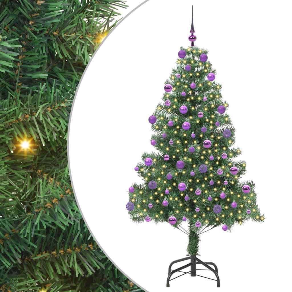 Sapin de Noël avec 300 LED avec support Vert 180 cm PVC - XIOS